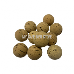 Cork Balls with Center Hole 1 Inch 4-Pack