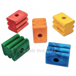 Grooved 1 3/4"  Pine Wood Blocks