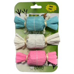 Happy Beaks Wrap N Rolls Foot Toy 3-Pack