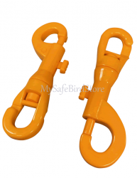 Acrylic/Plastic 4" Swivel Snap Hook Orange