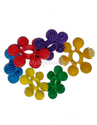 Plastic Stars 2 1/2" Assorted colors 10 Pack