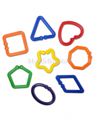 Plastic Geometric Link 2,5" 4 Pack