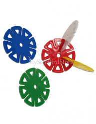Plastic Interlocking Wheel 2.5" 5 Pack