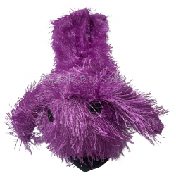 Fuzzy Purple Dog Toy