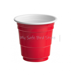 Mini Red Plastic Foraging Cup 10-Pack