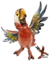 Scarlet Macaw Resin Statue Large