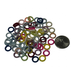 Small Beaded Rings 5/16" 30 Pack