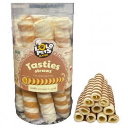 Tasties Straws Dog Treats 10-Pack