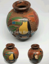 Artisan Toucan Vase Large