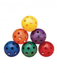 Colored Plastic Wiffle Style Balls 2 3/4"