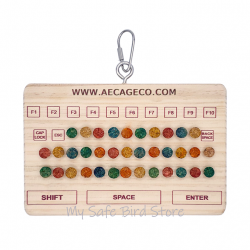 Wood and Cork Keyboard by Happy Beaks Toys