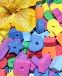 Drilled Foam Shapes for Toy Making 1/2 Ounce
