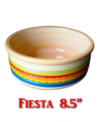 Ceramic Food Bowl Assorted Colors 8.5"