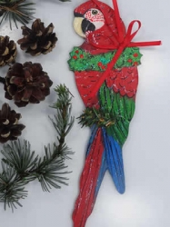 Green Wing Macaw Ornament
