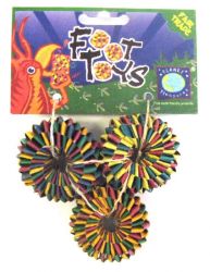 Planet Pleasures Tire Foot Toy 3 Pack
