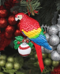 Scarlet Macaw Christmas Ornament
