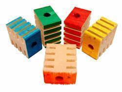 Groovy Drilled Wood Blocks 1.75" x .5" x 1"