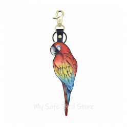 Anuschka Painted Leather Bag Charm Rainforest