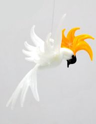 Cockatoo Blown Glass Art