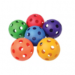 Colored Plastic Wiffle Style Balls 3 1/2