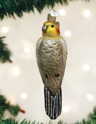 Old World Christmas Cockatiel Glass Ornament 