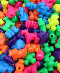 Assorted Pet Shaped Beads 100 Pack